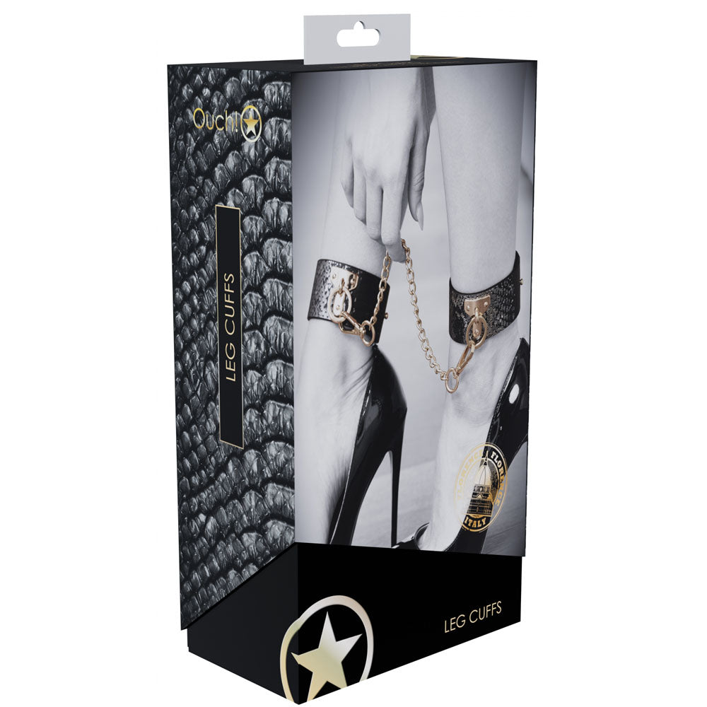 Ouch! Florence Collection Leg Cuffs Black Restraints