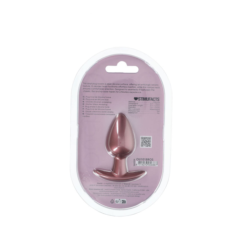 Ouch! Anal Plug Medium Rose Gold Rose Gold 7.9 Cm Medium Butt Plug
