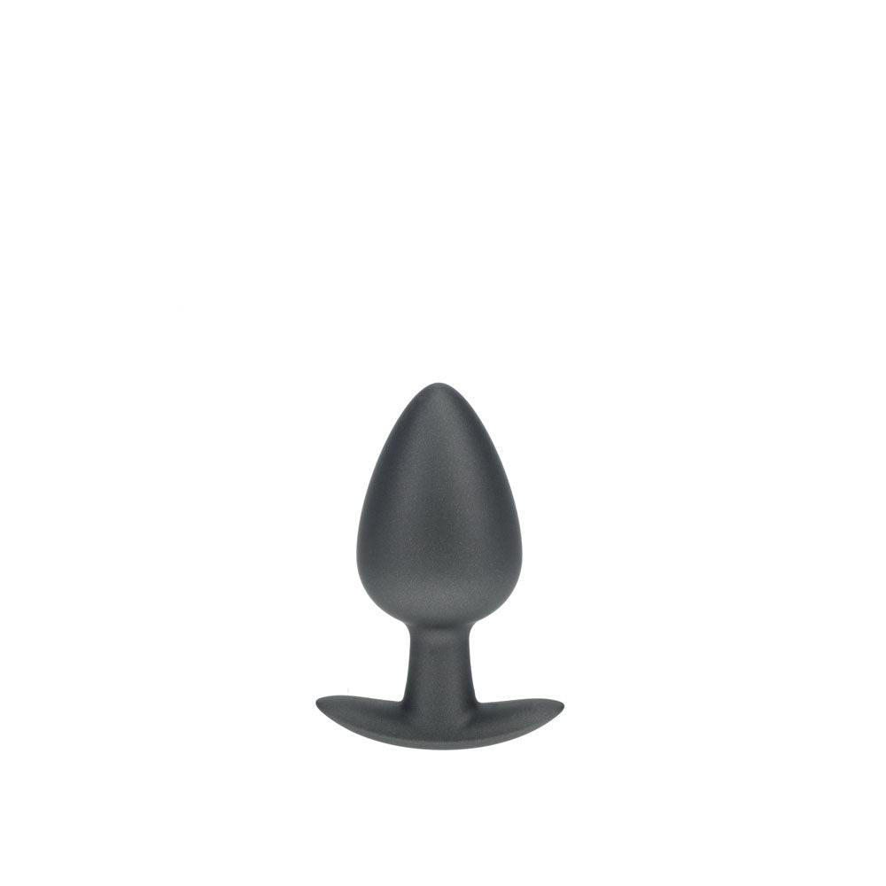 Ouch! Anal Plug Large Gun Metal Gun Metal Grey 8.9 Cm Large Butt Plug