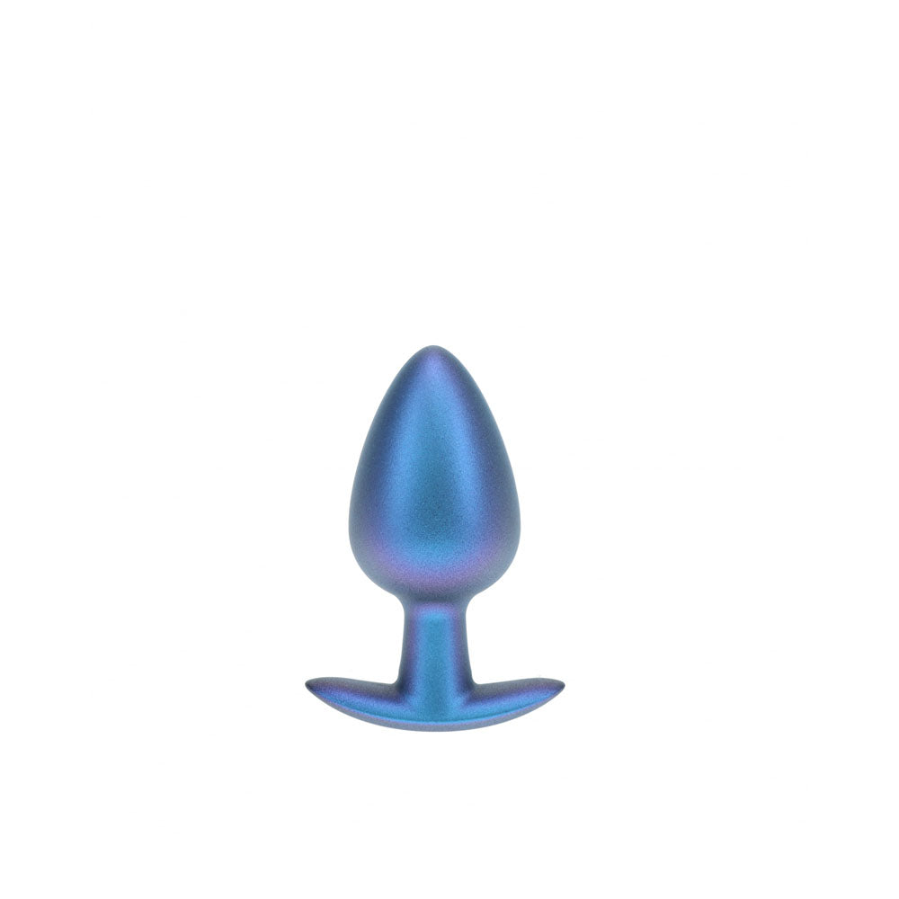 Ouch! Anal Plug Large Metallic Blue Metallic Blue 8.9 Cm Large Butt Plug