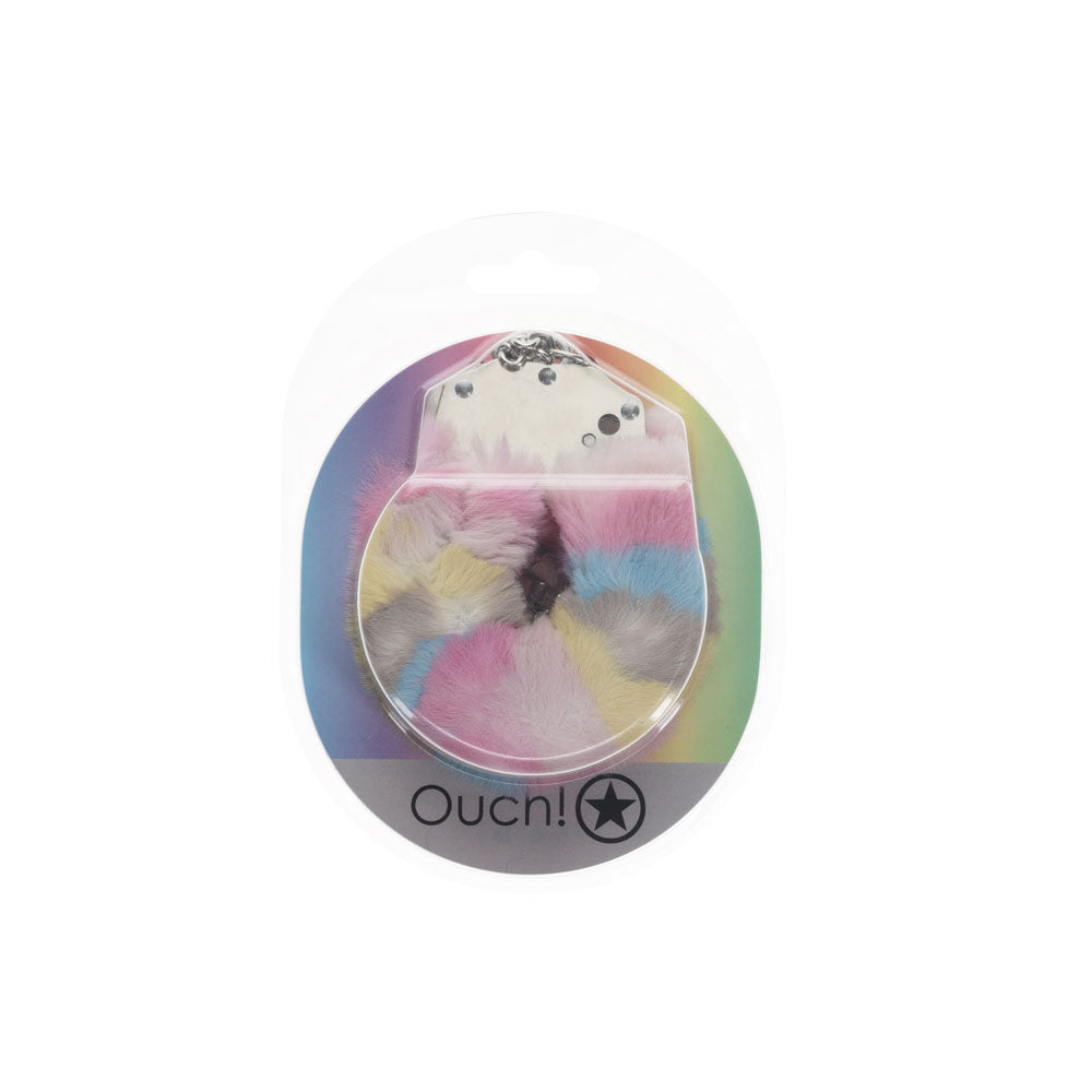 Ouch! Heavy Duty Fluffy Cuffs Multicolour 2 Multicoloured Fluffy Restraints