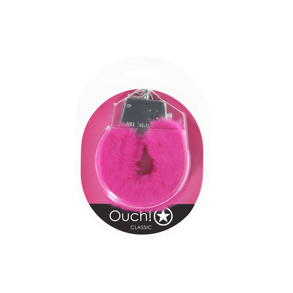 Ouch! Classic Fluffy Cuffs Pink Pink Fluffy Restraints