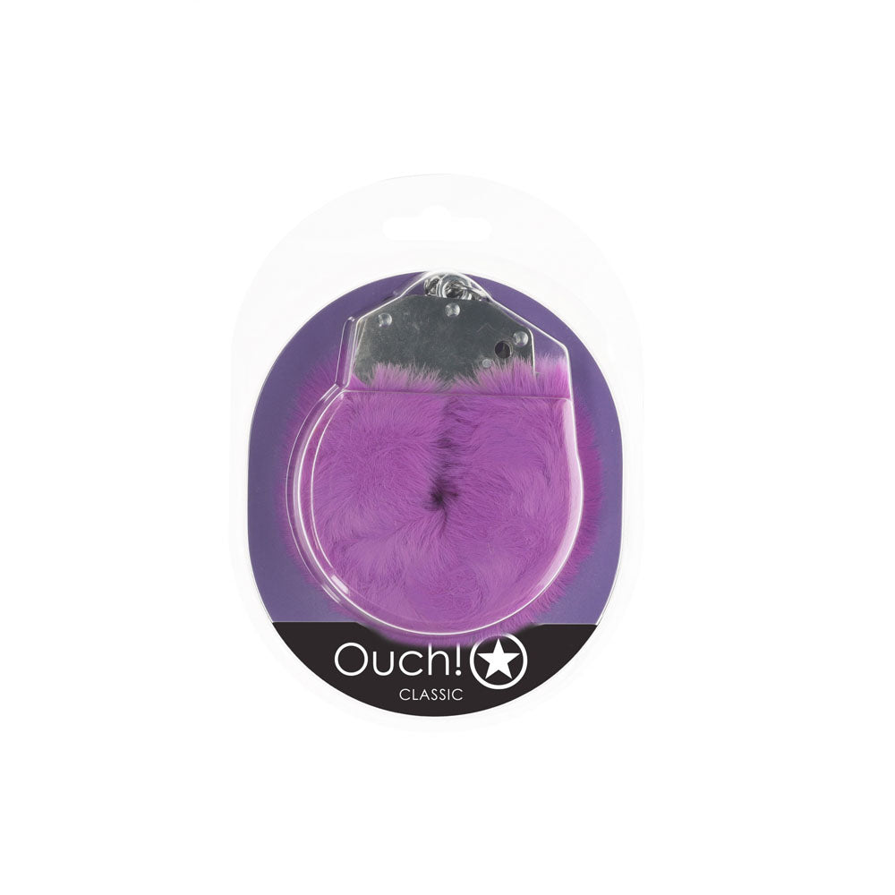 Ouch! Classic Fluffy Cuffs Purple Purple Fluffy Restraints