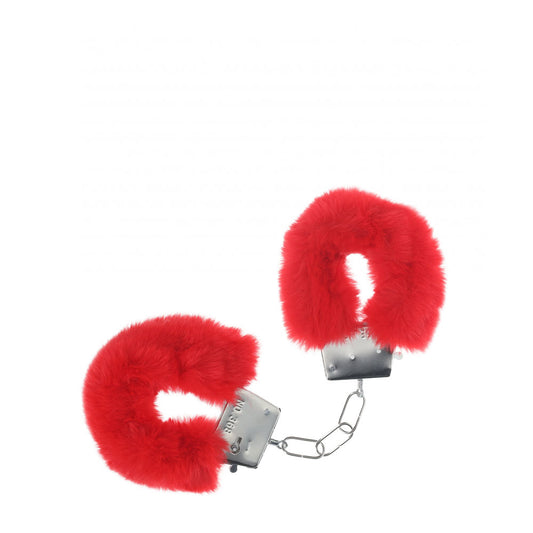Ouch! Classic Fluffy Cuffs Red Red Fluffy Restraints