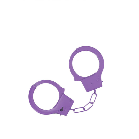 Ouch! Classic Metal Cuffs Purple Purple Restraints