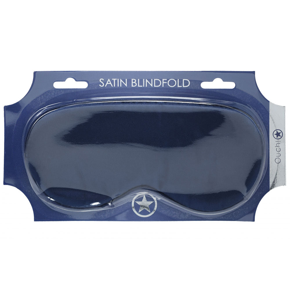 Ouch! Satin Mask Navy Navy Blue Eye Mask