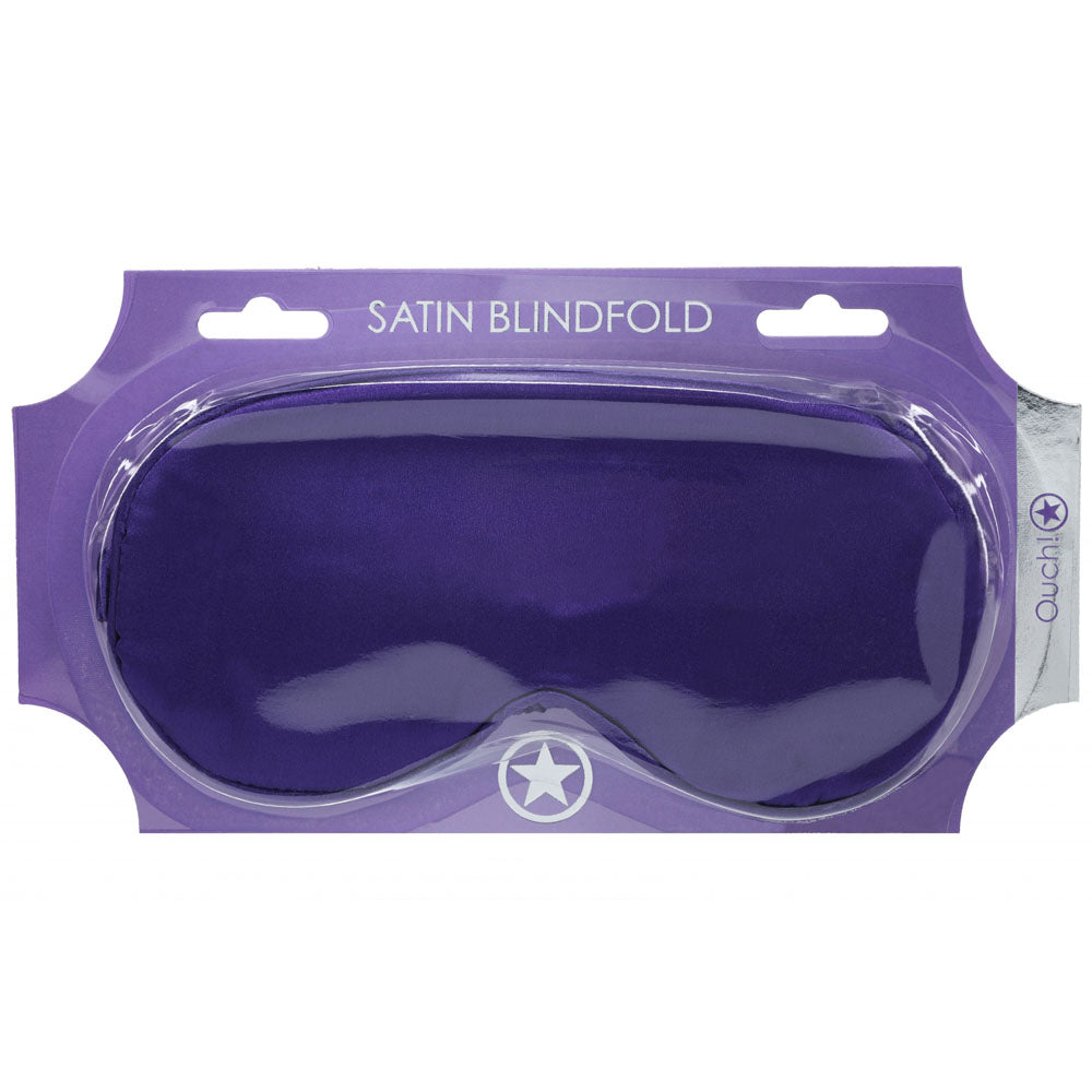 Ouch! Satin Mask Purple Purple Eye Mask