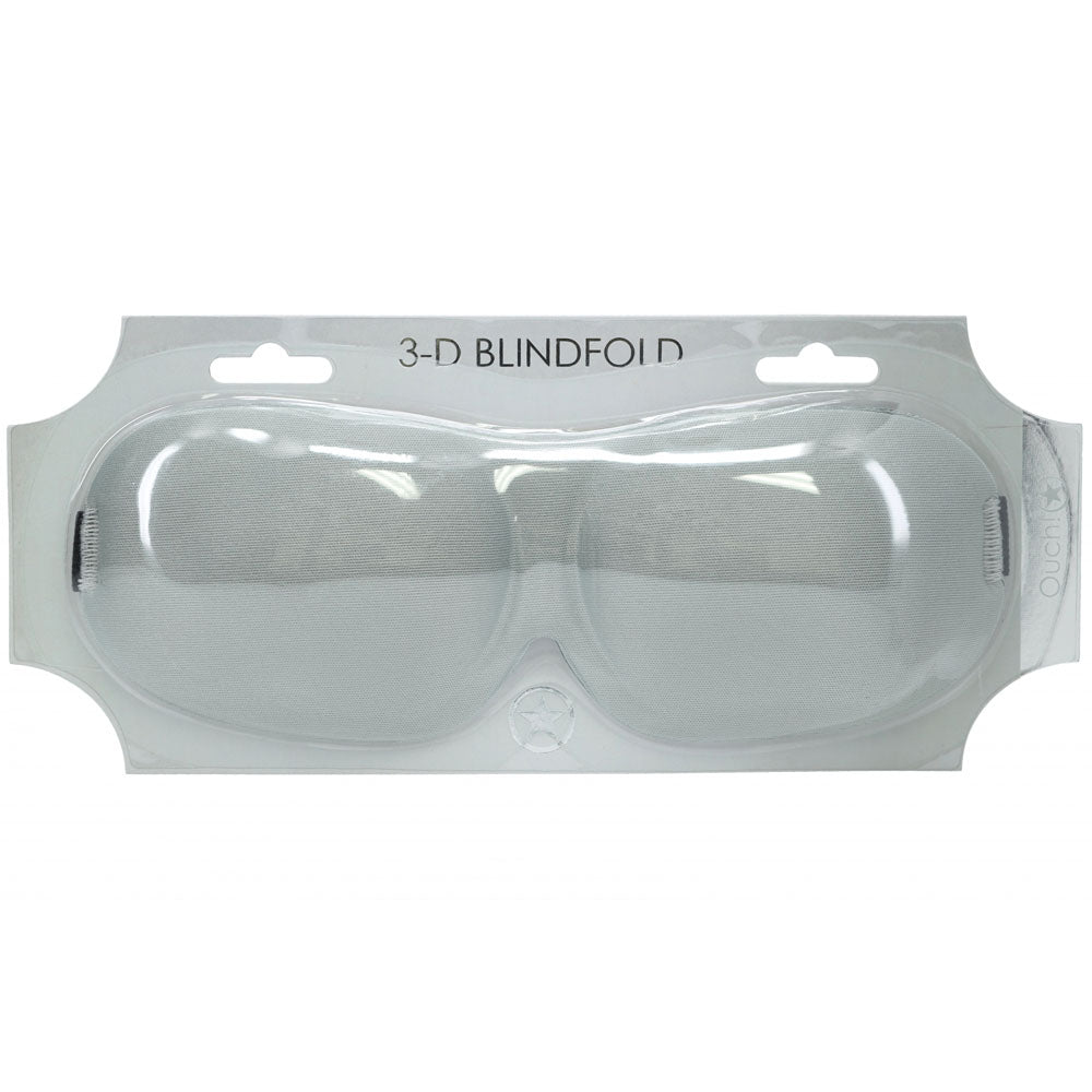 Ouch! 3 D Mask Silver Silver Eye Mask