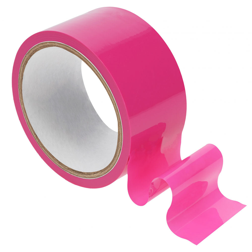 Ouch! Pvc Non Stick Tape Pink Pink Bondage Tape 20 Metre Length