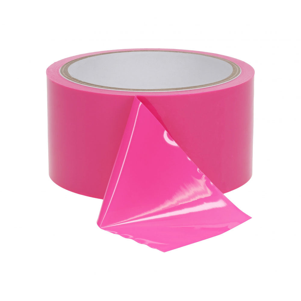 Ouch! Pvc Non Stick Tape Pink Pink Bondage Tape 20 Metre Length