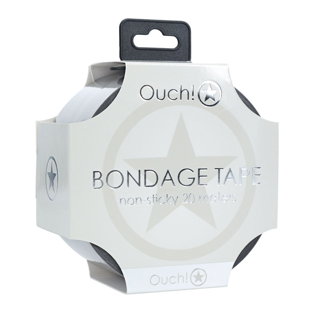Ouch! Pvc Non Stick Tape Silver Silver Bondage Tape 20 Metre Length