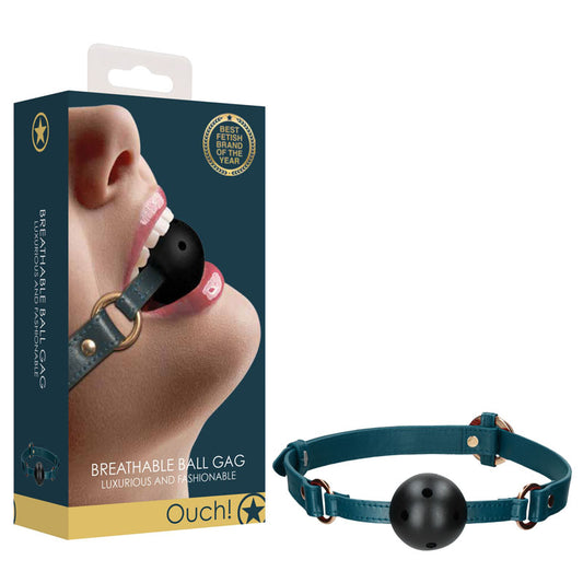 Ouch! Halo Breathable Ball Gag Green Mouth Restraint