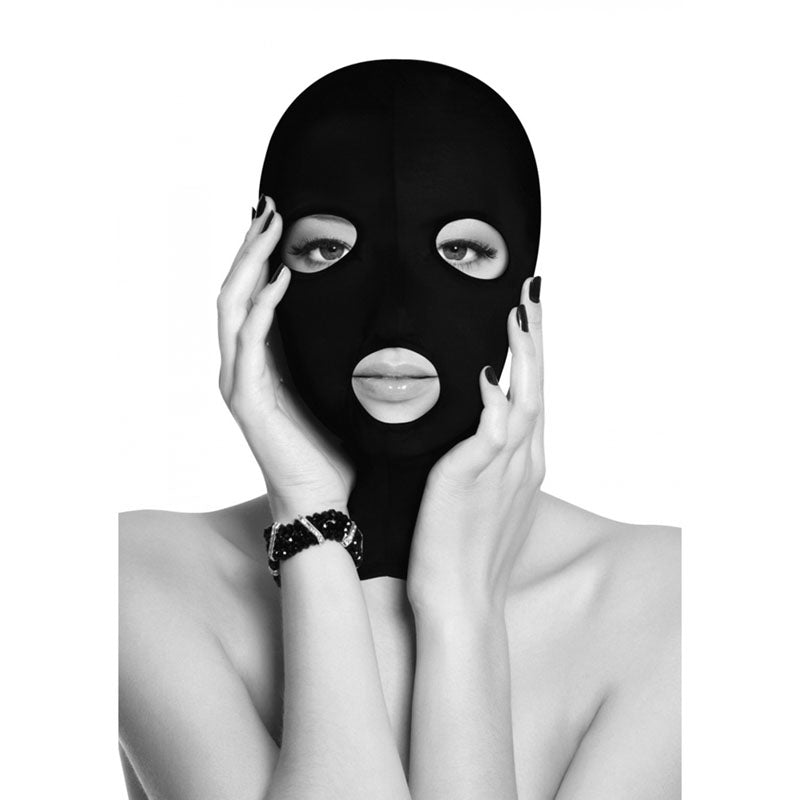 Ouch! Subversion Mask With Open Mouth Black Hood