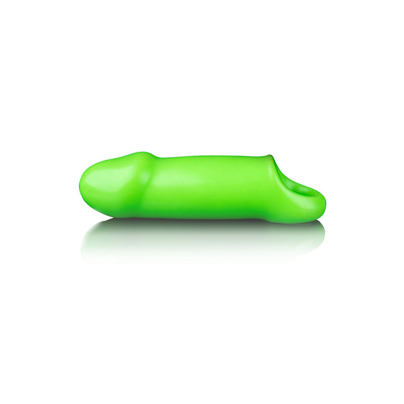 Ouch! Glow In The Dark Smooth Thick Stretchy Penis Sleeve Glow In Dark 15.5 Cm Penis Extension Sleeve