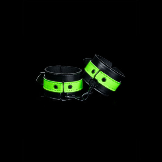 Ouch! Glow In The Dark Handcuffs Black/Glow In Dark Restraints