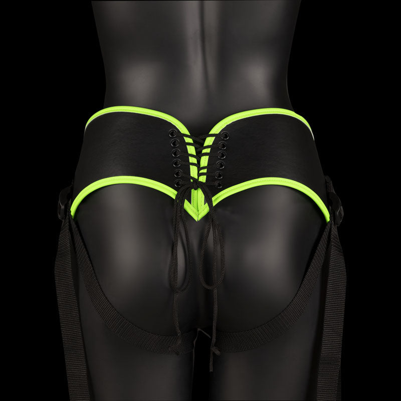 Ouch! Glow In The Dark Strap On Harness Glow In Dark 14.5 Cm Strap On