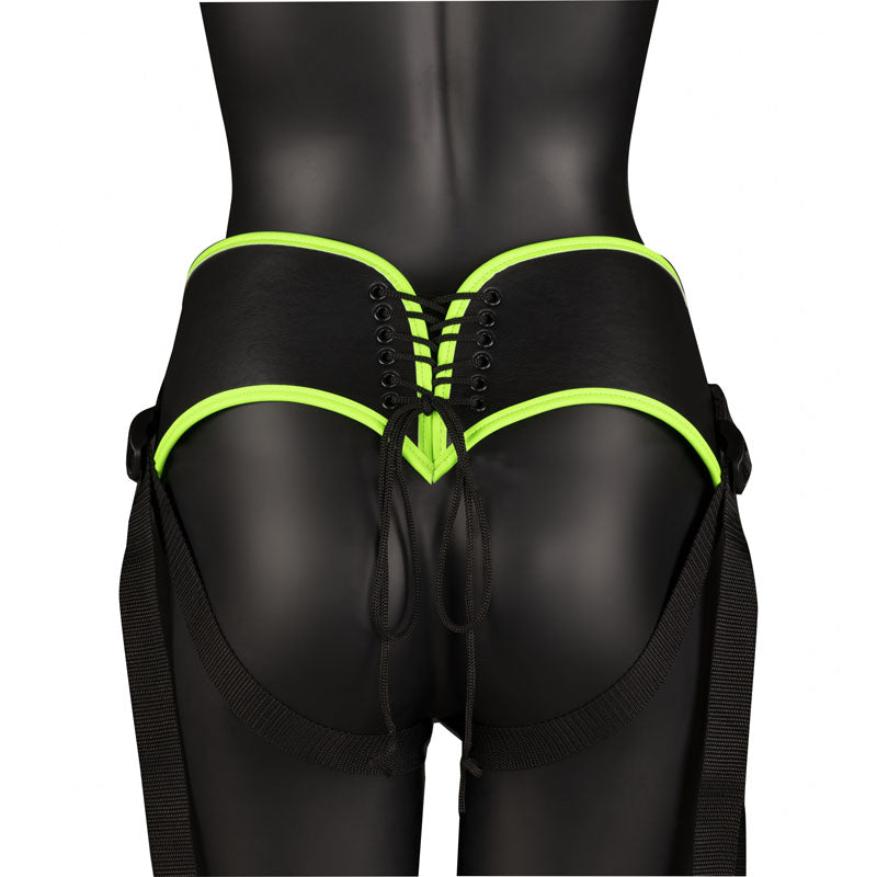 Ouch! Glow In The Dark Strap On Harness Glow In Dark 14.5 Cm Strap On