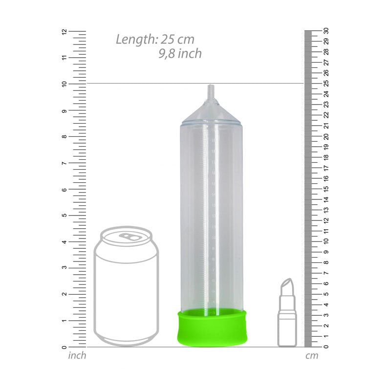 Ouch! Glow In The Dark Comfort Beginner Pump Clear/Glow Penis Pump