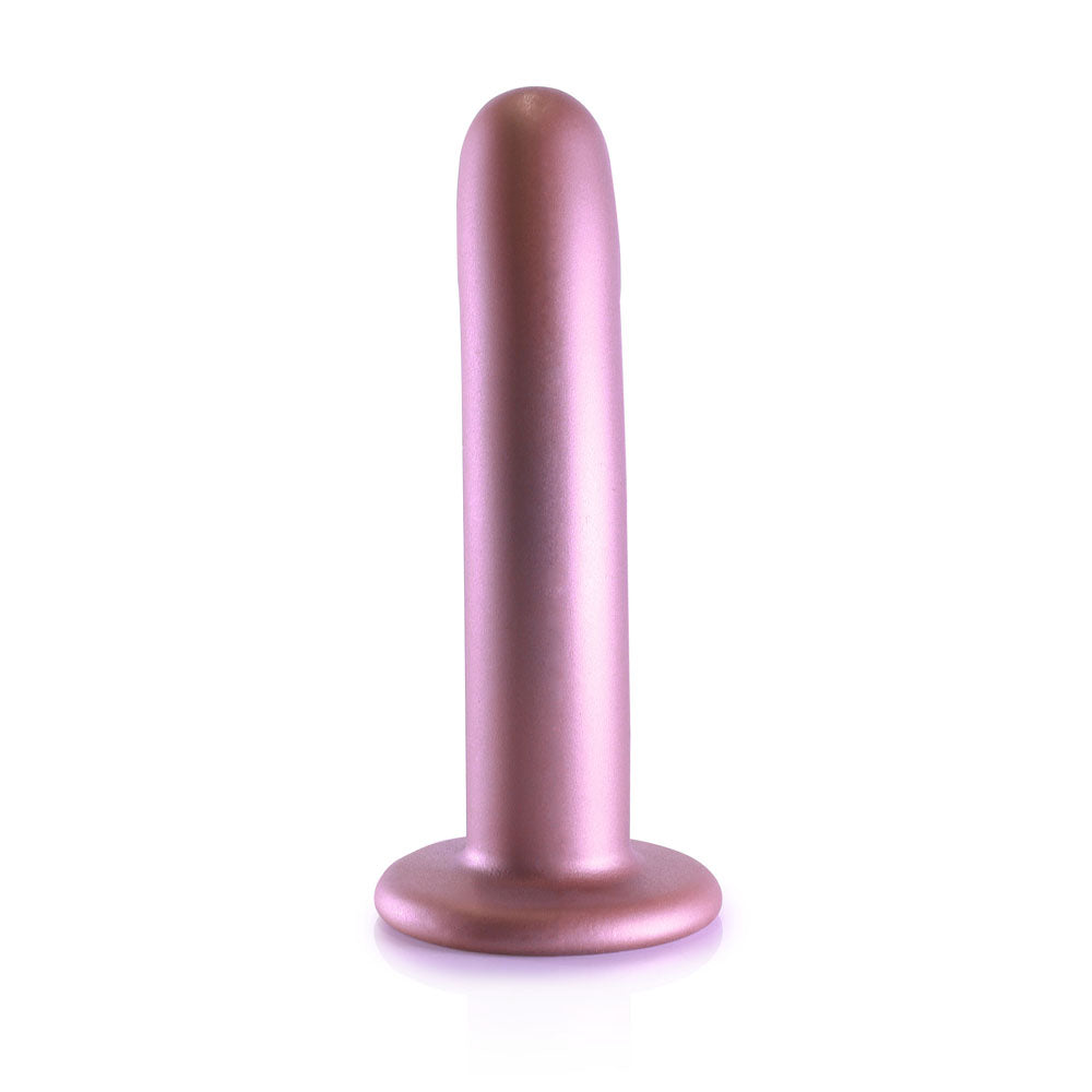 Ouch! Smooth Silicone G Spot Dildo 6'' / 14.5 Cm Rose Gold 14.5 Cm Dildo
