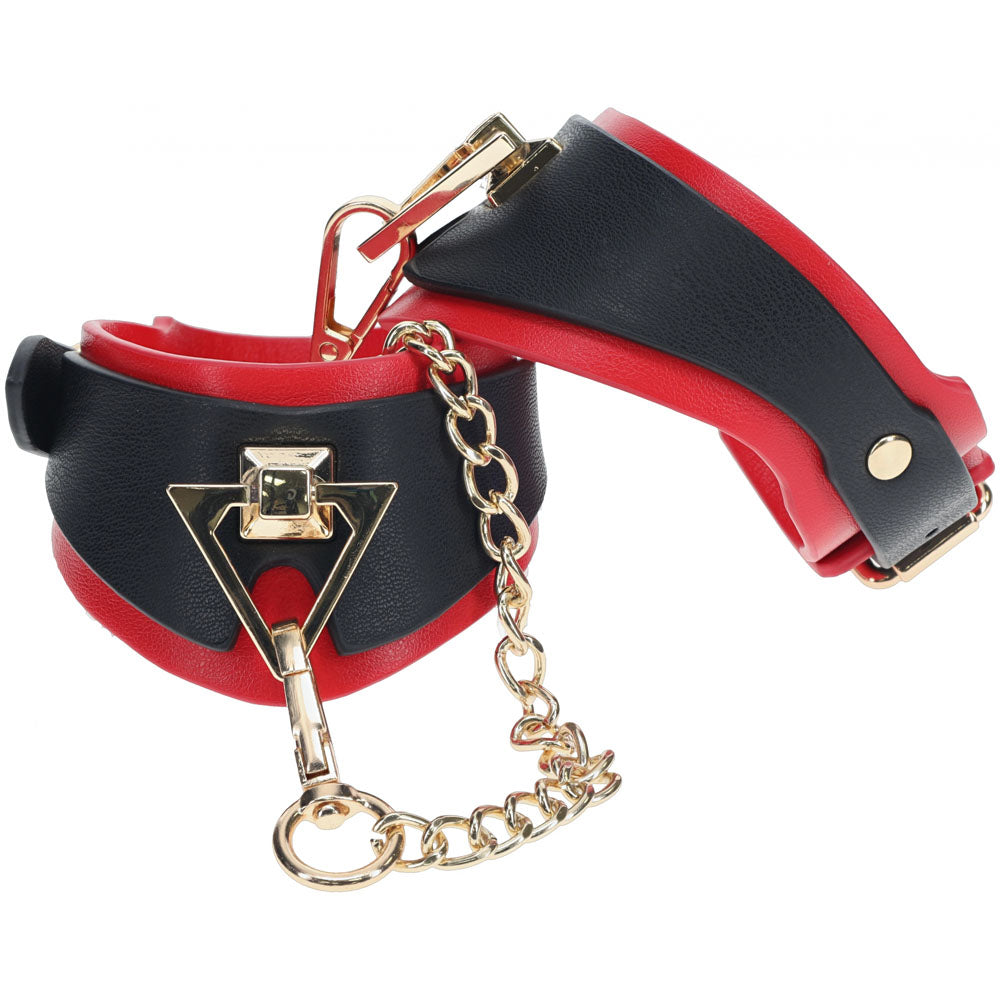 Ouch! Milan Collection Handcuffs Black/Red Restraints