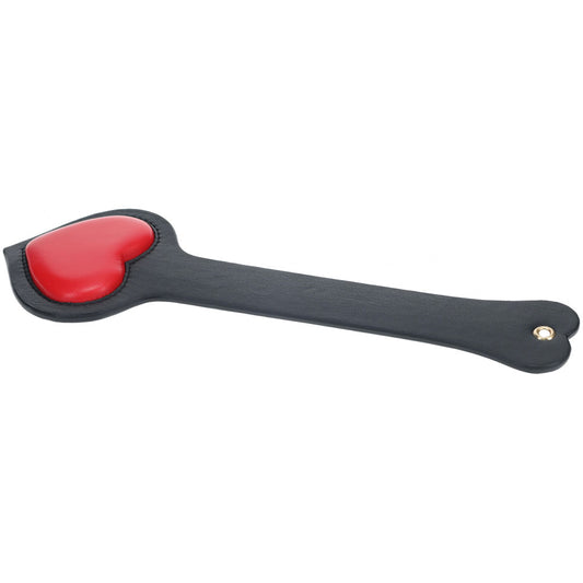 Ouch! Milan Collection Paddle Black/Red Heart Paddle