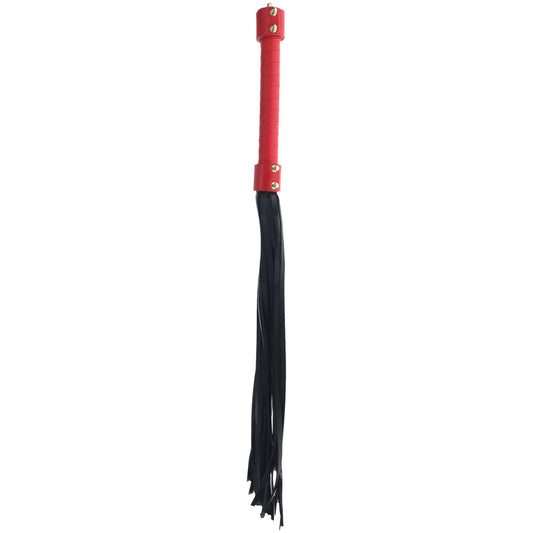 Ouch! Milan Collection Flogger Black/Red Flogger Whip