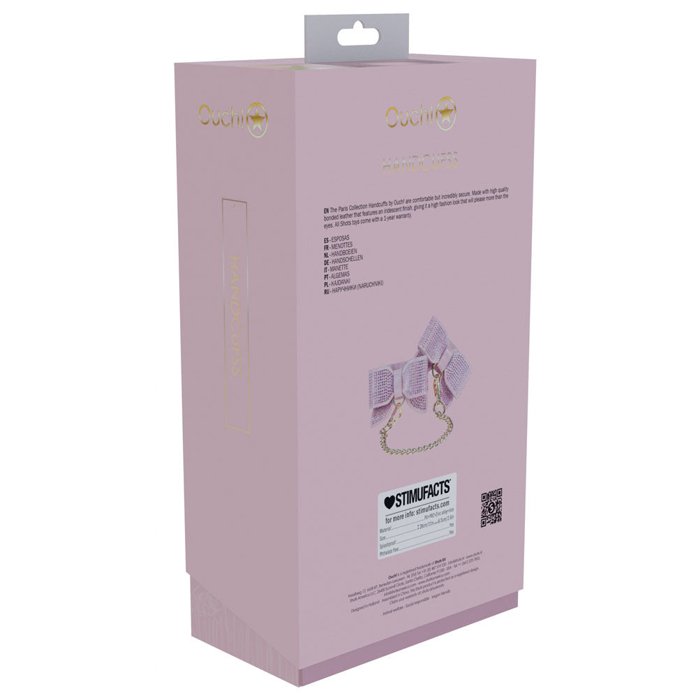 Ouch! Paris Collection Handcuffs Pink Restraints