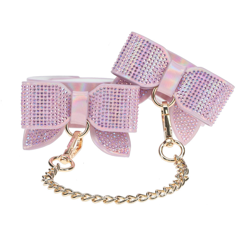 Ouch! Paris Collection Leg Cuffs Pink Restraints