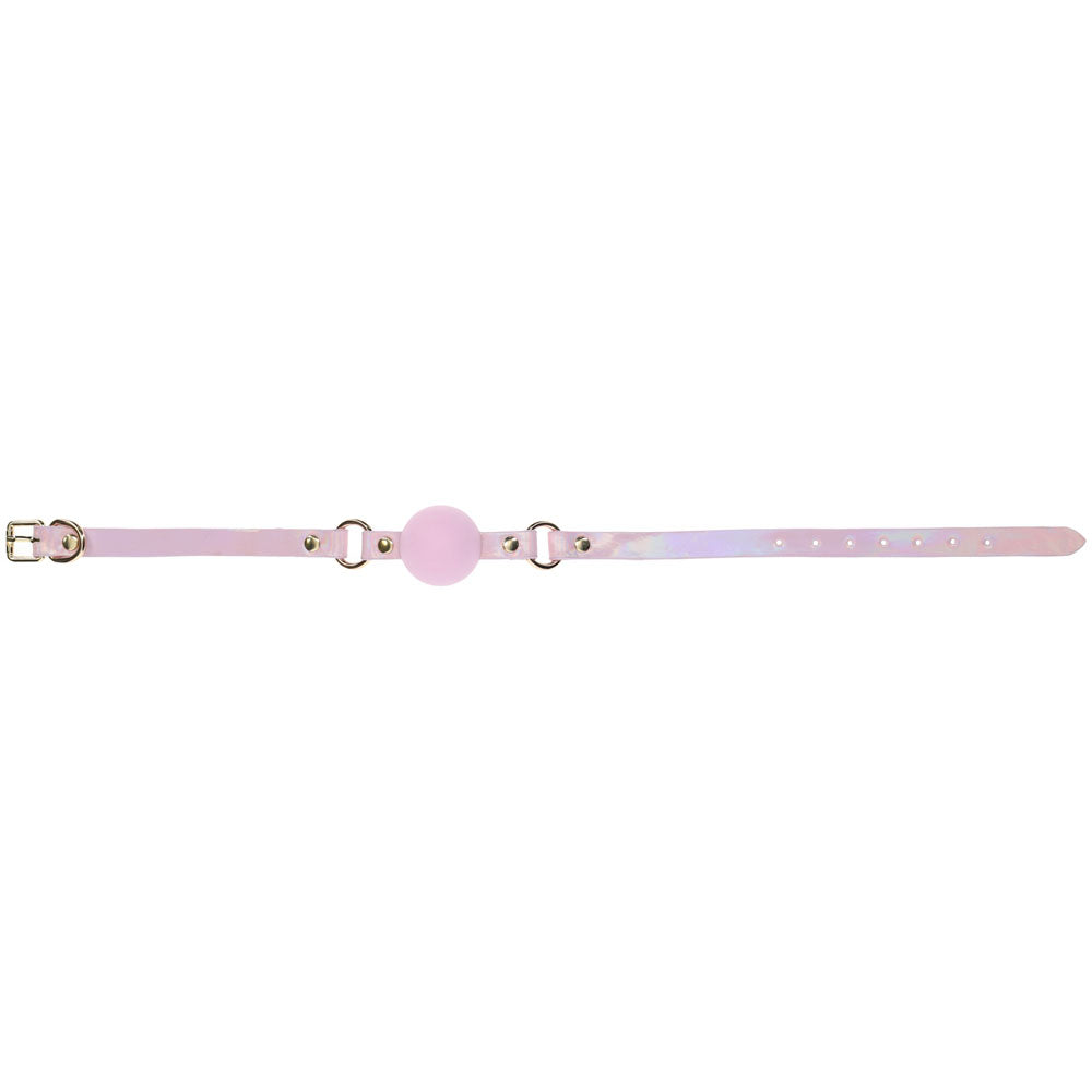 Ouch! Paris Collection Silicone Ball Gag Pink Breatheable Mouth Restraint