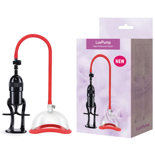 Luv Pump Vagina Enhancement System Clear/Red Vagina Pump