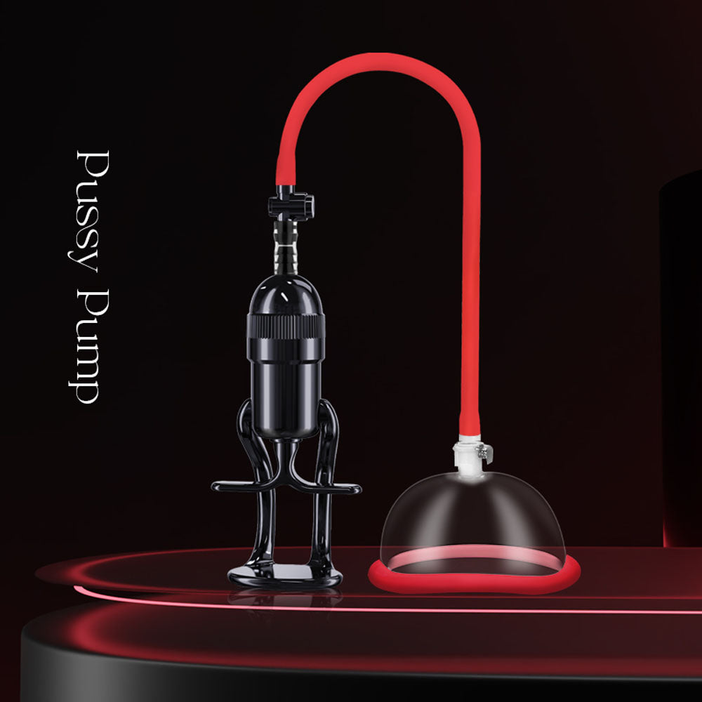 Luv Pump Vagina Enhancement System Clear/Red Vagina Pump