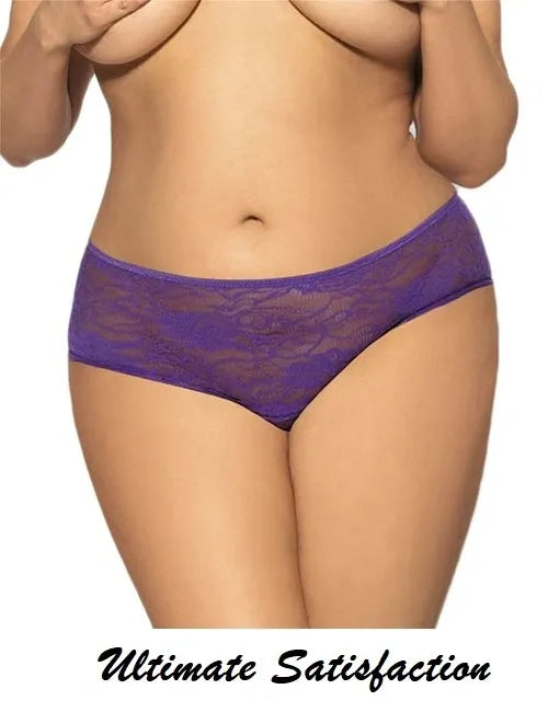 Purple crutchless underwear