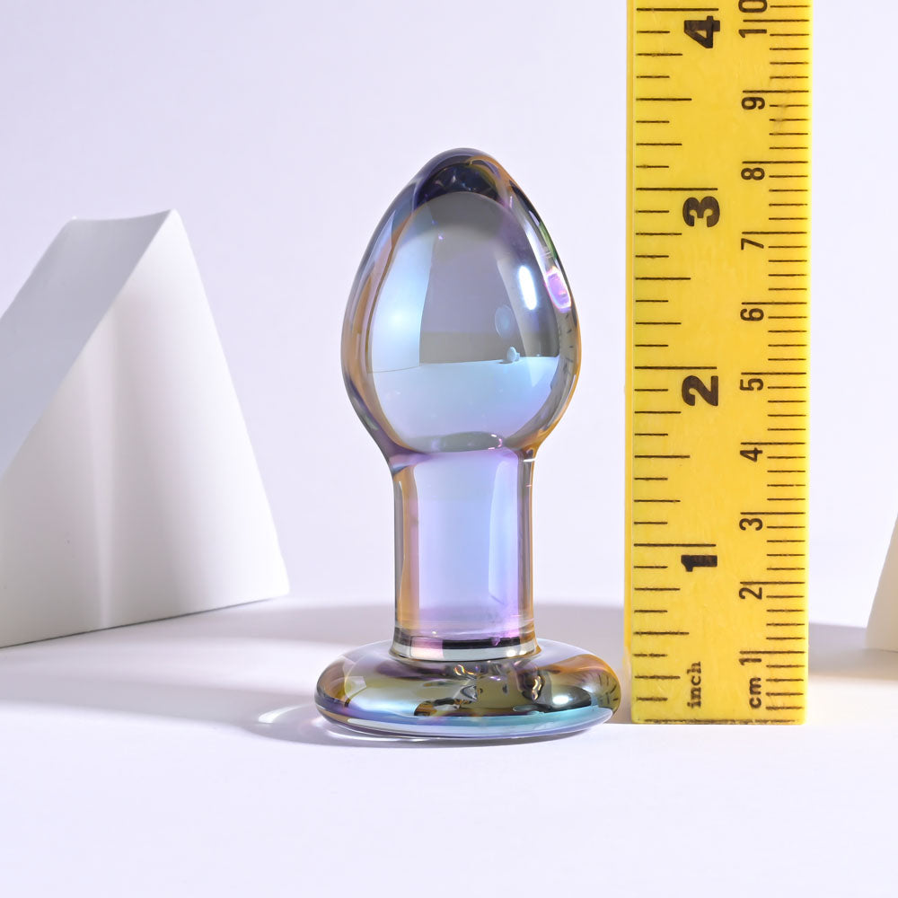 Playboy Pleasure Jewels Plug Clear Glass 8.5 Cm Butt Plug