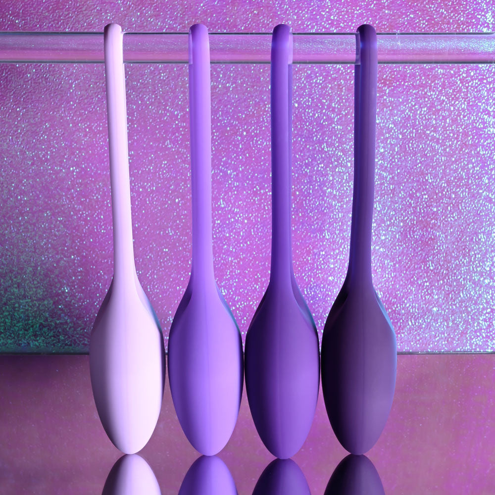 Playboy Pleasure Put In Work Purple Kegel Ball Set Set Of 4
