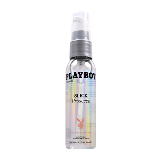 Playboy Pleasure Slick Prosecco 60 Ml Prosecco Flavoured Water Based Lubricant 60 Ml Bottle