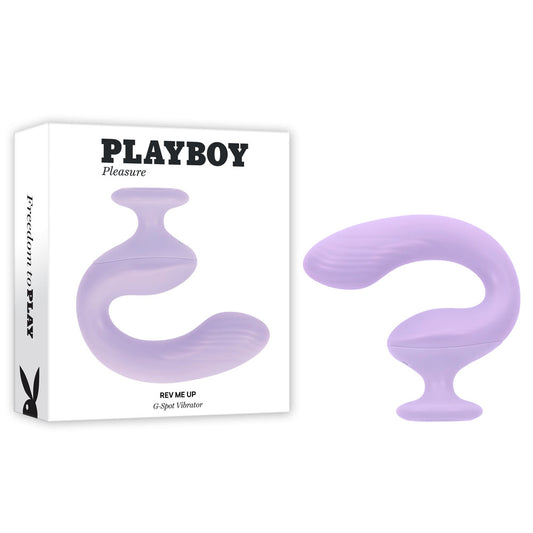 Playboy Pleasure Rev Me Up Purple Usb Rechargeable Dual Motor Curved Vibrator