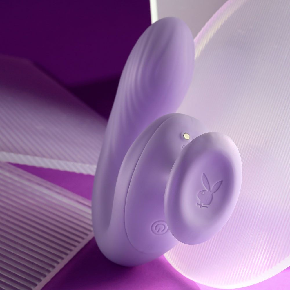 Playboy Pleasure Rev Me Up Purple Usb Rechargeable Dual Motor Curved Vibrator