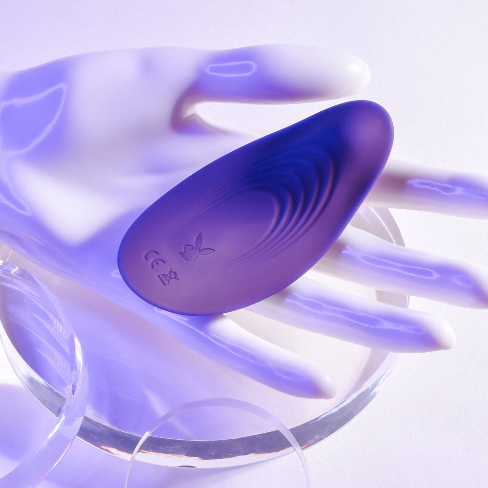 Playboy Pleasure Our Little Secret Purple Usb Rechargeable Panty Vibrator With Wireless Remote Control