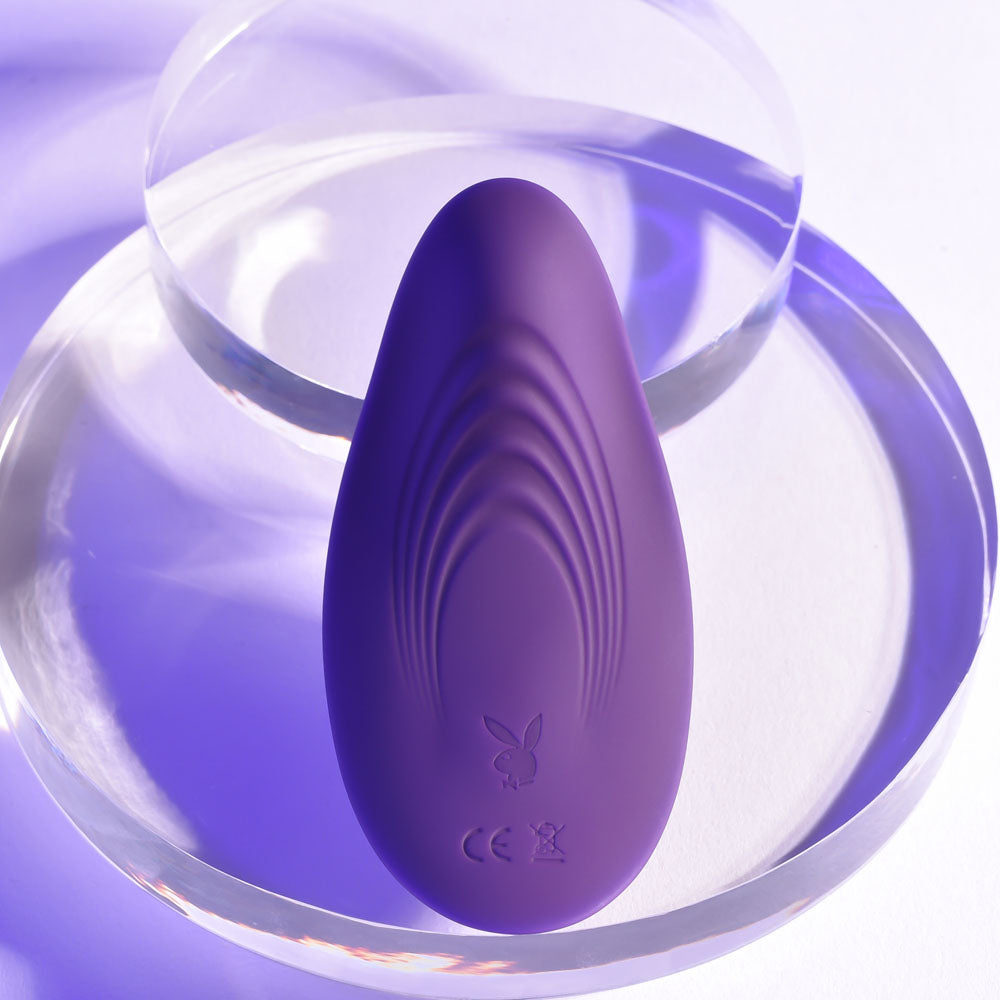 Playboy Pleasure Our Little Secret Purple Usb Rechargeable Panty Vibrator With Wireless Remote Control