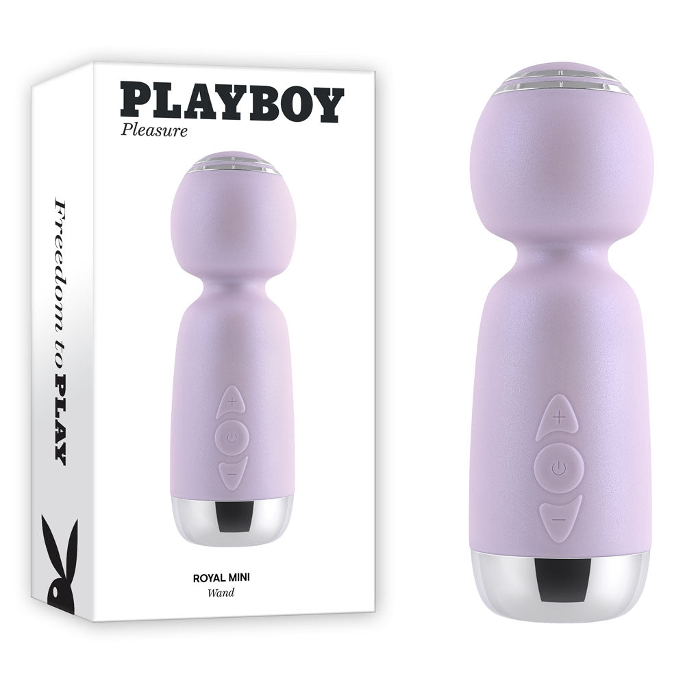 Playboy Pleasure Royal Mini Lilac 12.5 Cm Usb Rechargeable Mini Wand Vibrator