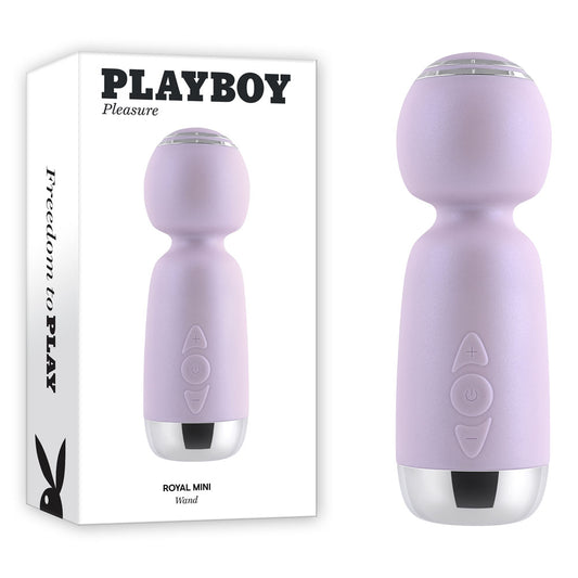 Playboy Pleasure Royal Mini Lilac 12.5 Cm Usb Rechargeable Mini Wand Vibrator