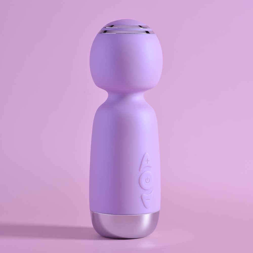 Playboy Pleasure Royal Mini Lilac 12.5 Cm Usb Rechargeable Mini Wand Vibrator