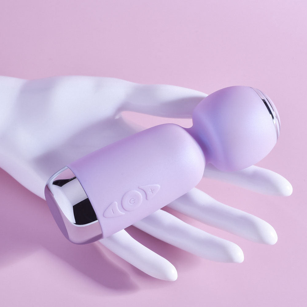 Playboy Pleasure Royal Mini Lilac 12.5 Cm Usb Rechargeable Mini Wand Vibrator