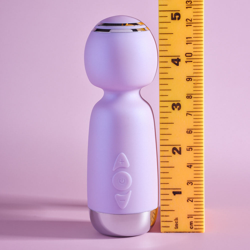 Playboy Pleasure Royal Mini Lilac 12.5 Cm Usb Rechargeable Mini Wand Vibrator