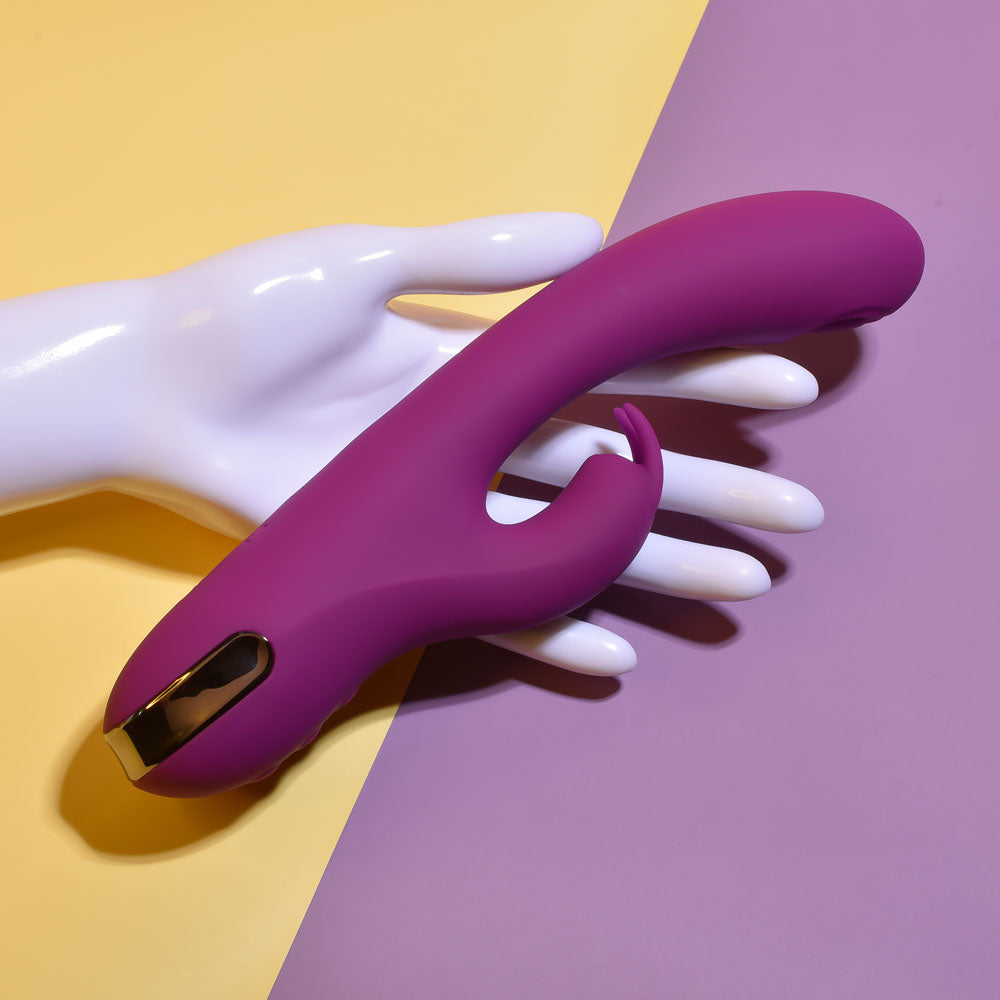 Playboy Pleasure Thumper Purple 21.9 Cm Usb Rechargeable Rabbit Vibrator