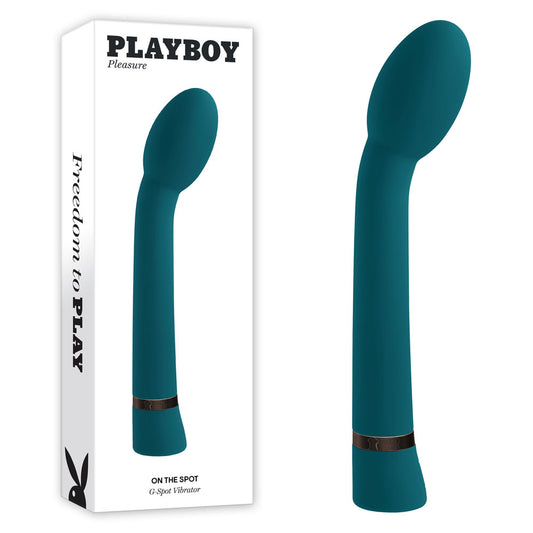 Playboy Pleasure On The Spot Blue 21.6 Cm Usb Rechargeable G Spot Vibrator