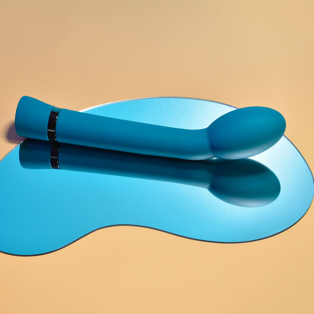 Playboy Pleasure On The Spot Blue 21.6 Cm Usb Rechargeable G Spot Vibrator