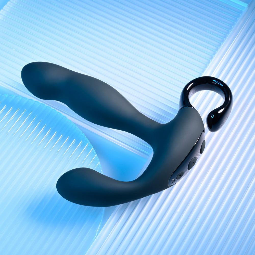 Playboy Pleasure Come Hither Black 13.2 Cm Usb Rechargeable Vibrating Prostate Massager With Wireless Remote Control