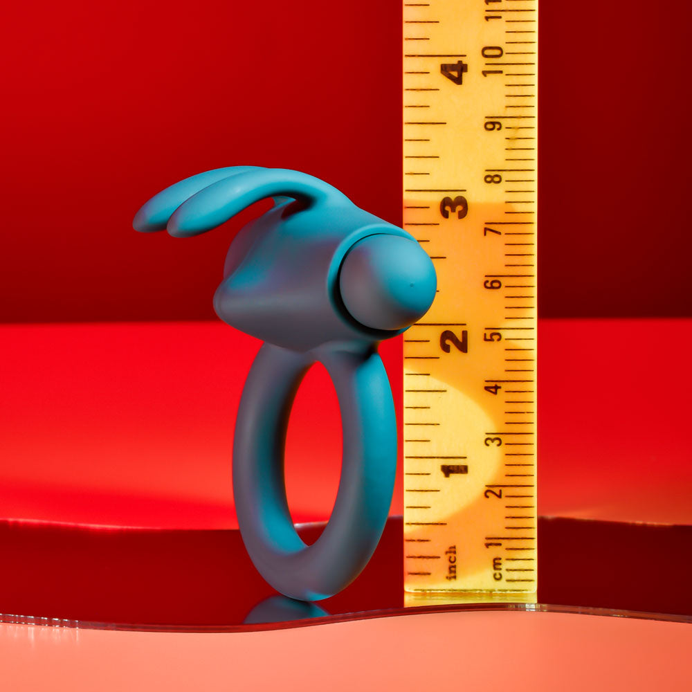 Playboy Pleasure Bunny Buzzer Green Usb Rechargeable Vibrating Cock Ring