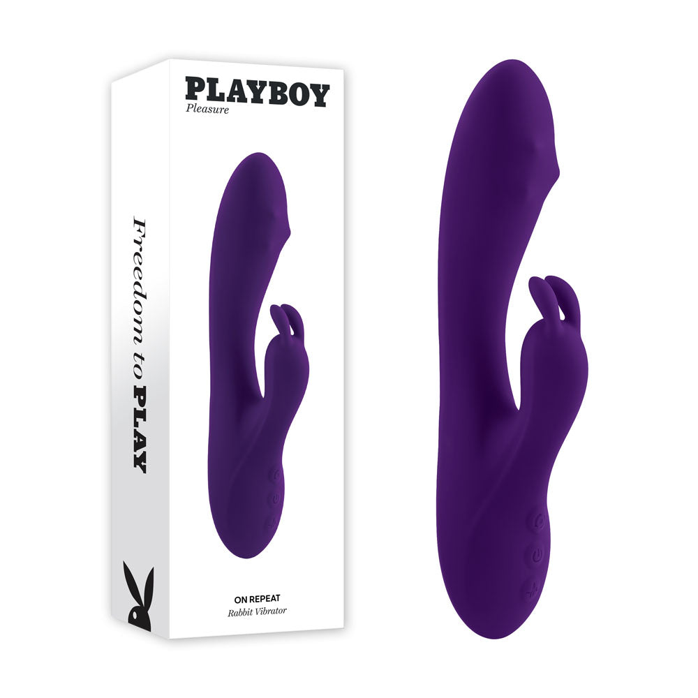 Playboy Pleasure On Repeat Purple 19.7 Cm Usb Rechargeable Rabbit Vibrator